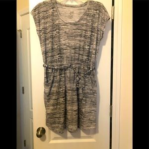 Sleeveless dress for warm weather.